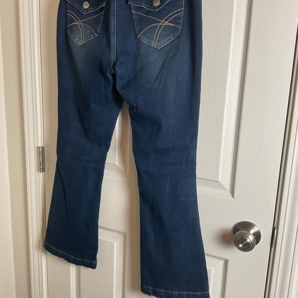 Copper flash petite mid-rise boot cut jeans Size 8P - Picture 6 of 9